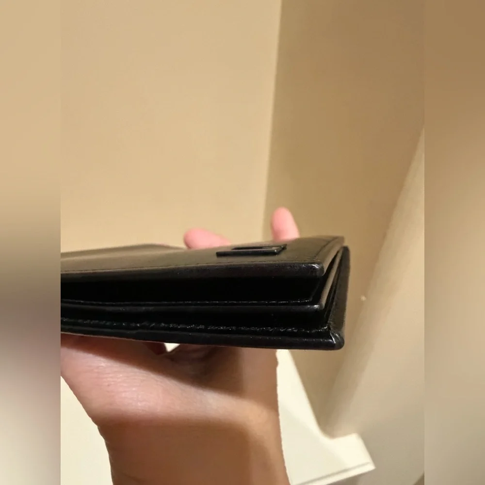 Gucci Black Leather Tom Ford Era Bifold Large Wallet